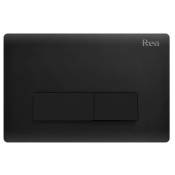 REA - plaque de commande wc type h black mat - noir