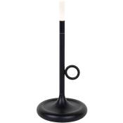 Sjarel - led Dimmable Lampe de Table sans fil rechargeable usb variateur inclus - 1 lumière - ø 12 cm - Noir - Design - éclairage extérieur