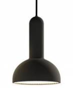 Suspension Torch Light Round / Small - Ø 15 cm - Established & Sons noir en plastique