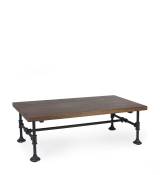 Table en bois et fer noir L 120 cm