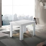 Table extensible blanche au design moderne salon salle