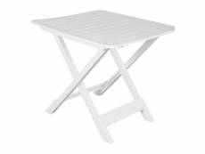 Table pliante en polypropylène, couleur blanche, dimensions 72 x 70 x 80 cm 8052773119894
