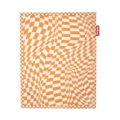 Tapis d'extérieur en polyester à motifs psychédéliques orange 180x140 cm Flying Carpe