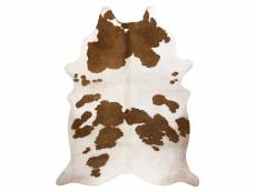 Tapis imitation peau de vache, vache g5069-2, cuir marron 100x150 cm