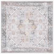 Tapis Polyester Beige/Gris 120 X 120