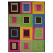Thedecofactory - lego - Tapis à motifs carrés multicolore