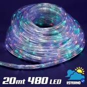 Tube lumineux led multicolore de 20 mètres 480 lampes