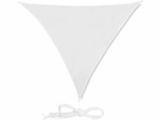 Voile d'ombrage triangle 3 x 3 x 3 m blanc helloshop26 13_0002938