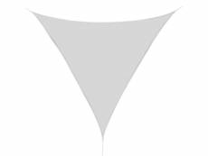 Voile d'ombrage triangulaire 4x4x4m marius gris