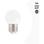 Ampoule led E27 1W G45 Couleurs - Blanc Chaud - Blanc