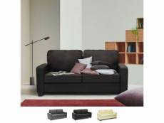 Canapé 2 places en tissu pour salon et salle à manger design rubino - noir Modus Sofà