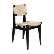 Chaise en papier tissé et bois de chêne noir C-Chair