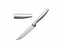 Couteau de table 224 mm inox monobloc satin - lot de