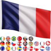 Drapeau 30 drapeaux différents au choix, taille 120 cm x 80 cm, France - Flagmaster