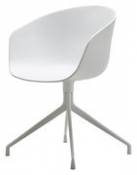 Fauteuil pivotant About a chair / Plastique - Hay blanc en plastique
