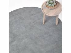 Homescapes tapis rond tufté - coloris gris - 150 cm de diamètre RU1237B
