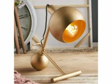 Lampe de table akina en métal or