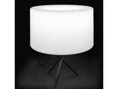 Lampe de table polymère blanche n°2 - caucase - l 40 x l 40 x h 50 cm - neuf