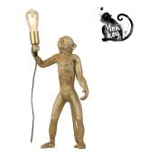 Lampe design singe en résine Micu - Doré - Doré