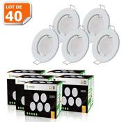 Lampesecoenergie - Lot de 40 Spot led complete ronde