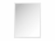 Miroir rectangulaire wayt en bois blanc. 20100991462