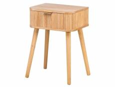 Nordlys - table de chevet nuit appoint naturel en bois