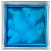 Pavé de verre Brilly Nuage bleu 19 x 19 cm ép.80