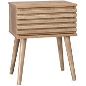 Sweeek - Table de chevet style scandinave décor bois
