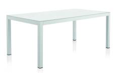 Table blanche en aluminium 180X100