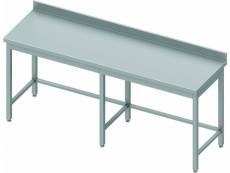 Table inox professionnelle - profondeur 600 - stalgast - - inox2200x600 x600xmm