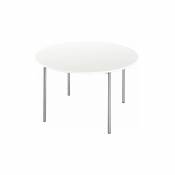 Table restauration ronde D 120 cm - Klass - plateau blanc - Maxiburo - Blanc