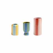 Vase Ligne / Set de 3 mini vases - & klevering multicolore en céramique