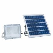 Vente-Unique Projecteur solaire à panneau déporté + télécommande - 1500 lumens - Blanc - SPOTIA