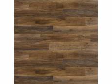 Wallart planches d'aspect de bois marron terre d'ombre 432701