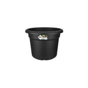2055362 green basics cilinder pot de fleurs noir 45
