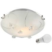 7 watts led design plafonnier verre modèle lampe cristaux