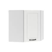 Armoire murale d'angle „R-Line 57cm blanc style campagnard Vicco