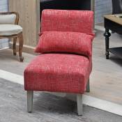 By Sphere - Fauteuil micro rouge 75x47x63cm - Rouge