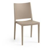 Chaise de salon en polypropylène Tortora MOSK 46x56x