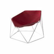 Chaise Penta / Design 1970 - Indoor/outdoor - Compagnie rouge en tissu