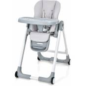 COSTWAY Chaise Haute Bébé Pliable, Chaise d’Alimentation Portable pour Tout-Petits avec Double Plateau, Siège Enfant avec