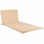 Coussin pour chaise longue 60 cm beige