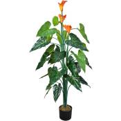 Decovego - Calla Arum Plante Artificielle Artificiel Plastique avec Pot 130 cm