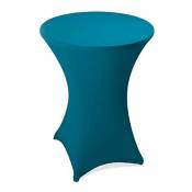 Estexo Housse de table de bar extensible Housse de table bistrot turquoise Ø 60 cm