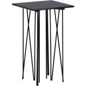 Furniture Fashion - Sellette effet granit en acier Stone - Noir
