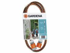 Gardena - kit de branchement d'arrosage : tuyau flex 1,5m + raccords 1805026GARD