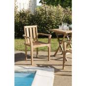 Harris - Ensemble de 2 fauteuils de jardin empilables