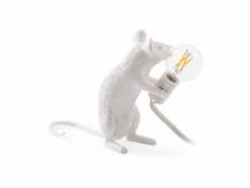 Lampe de table - lampe souris rat pour enfants - resina blanc