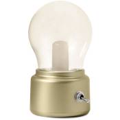 Lampe portable rechargeable - Vintage Doré - abs,