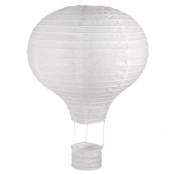 Lampion en papier montgolfière à chassis métallique D30x40cm